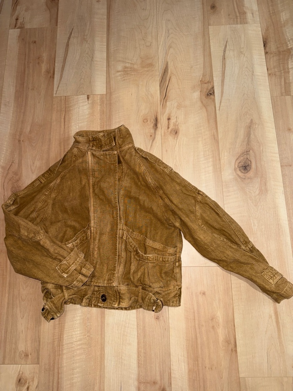 Free People Jayde Safari Bomber Jacket, Small